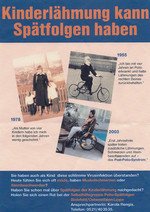 Das erste Plakat der Bielefelder Gruppe über das Thema Post-Polio-Syndrom